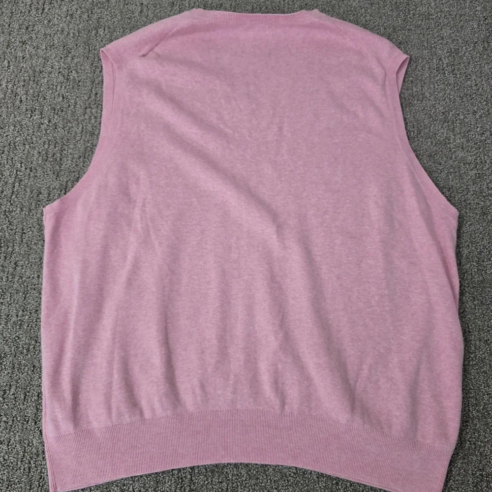 Polo Ralph Lauren Pink Pima Cotton Sweater Vest XXL Preppy Golf Coastal